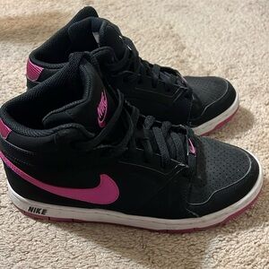 Womens pink and black nikes